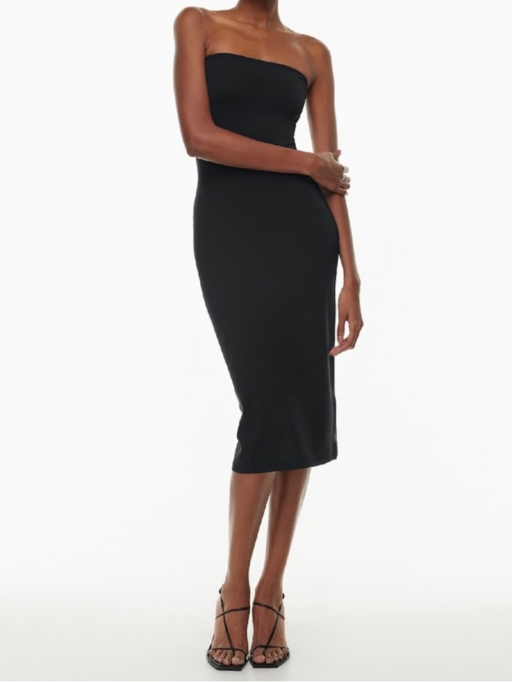 NWT Babaton Brees Strapless Midi Tube Dress Cocktail Party Business Event Size 2